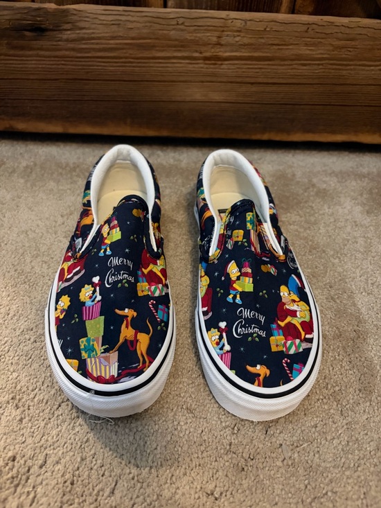 Vans Shoes - Vans x The Simpsons Christmas Slip-On Sneakers | Holiday Print | Size 7.5 Women
